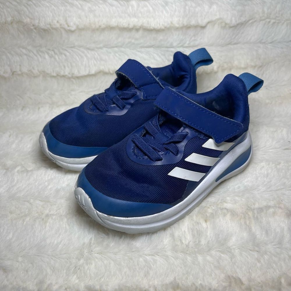 Adidas kids’ size 7 blue sneakers EUC